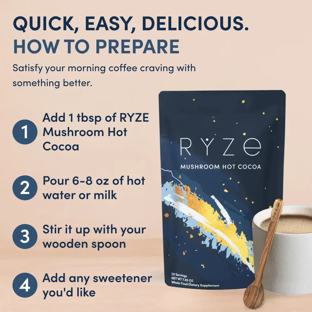 RYZE Ritual Set (Cocoa + Coffee) - Daily Coffee Mix