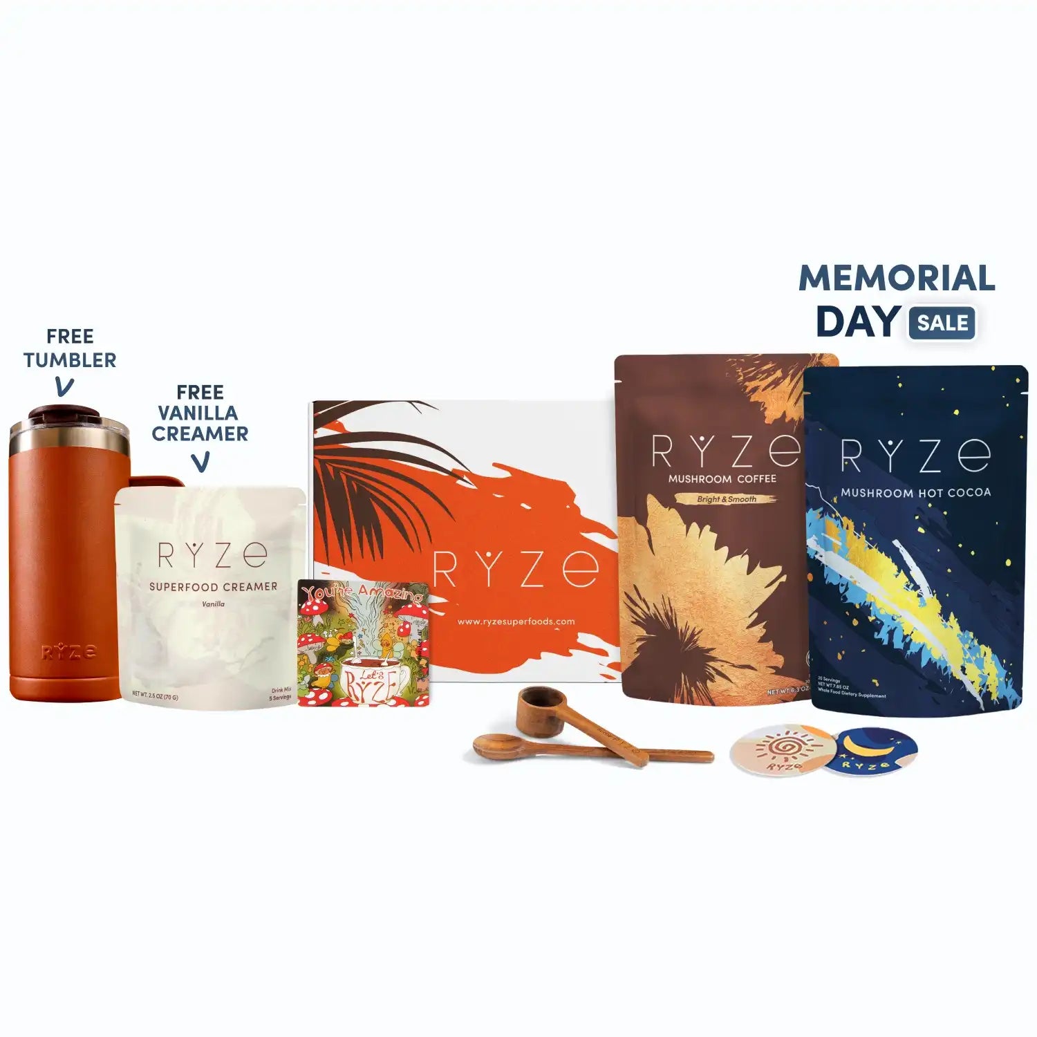 Day + Night Bundle (Coffee + Cocoa) - Everyday Mushroom Coffee