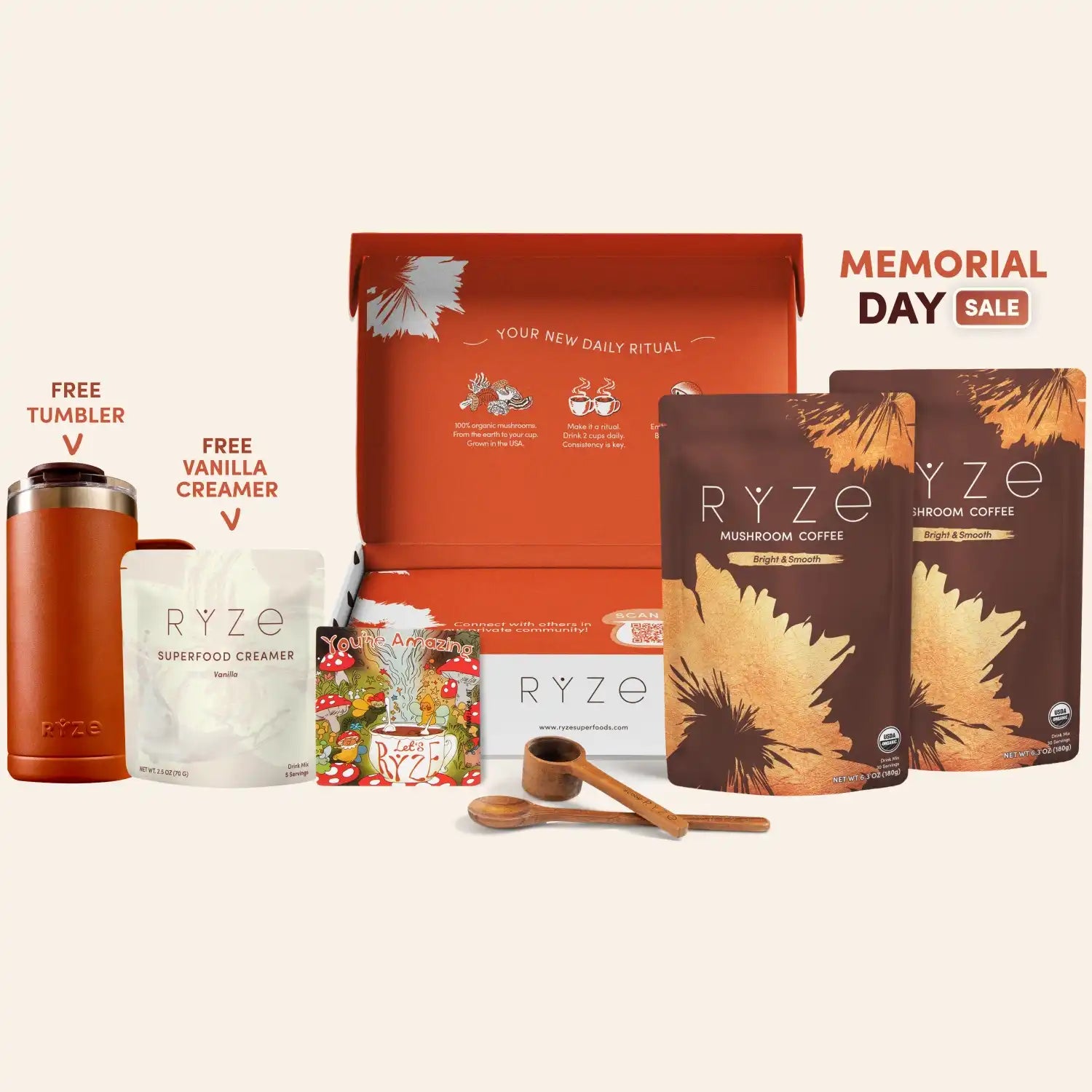 Mushroom Coffee Starter Kit (60 servings) - Mushroom Coffee Essential