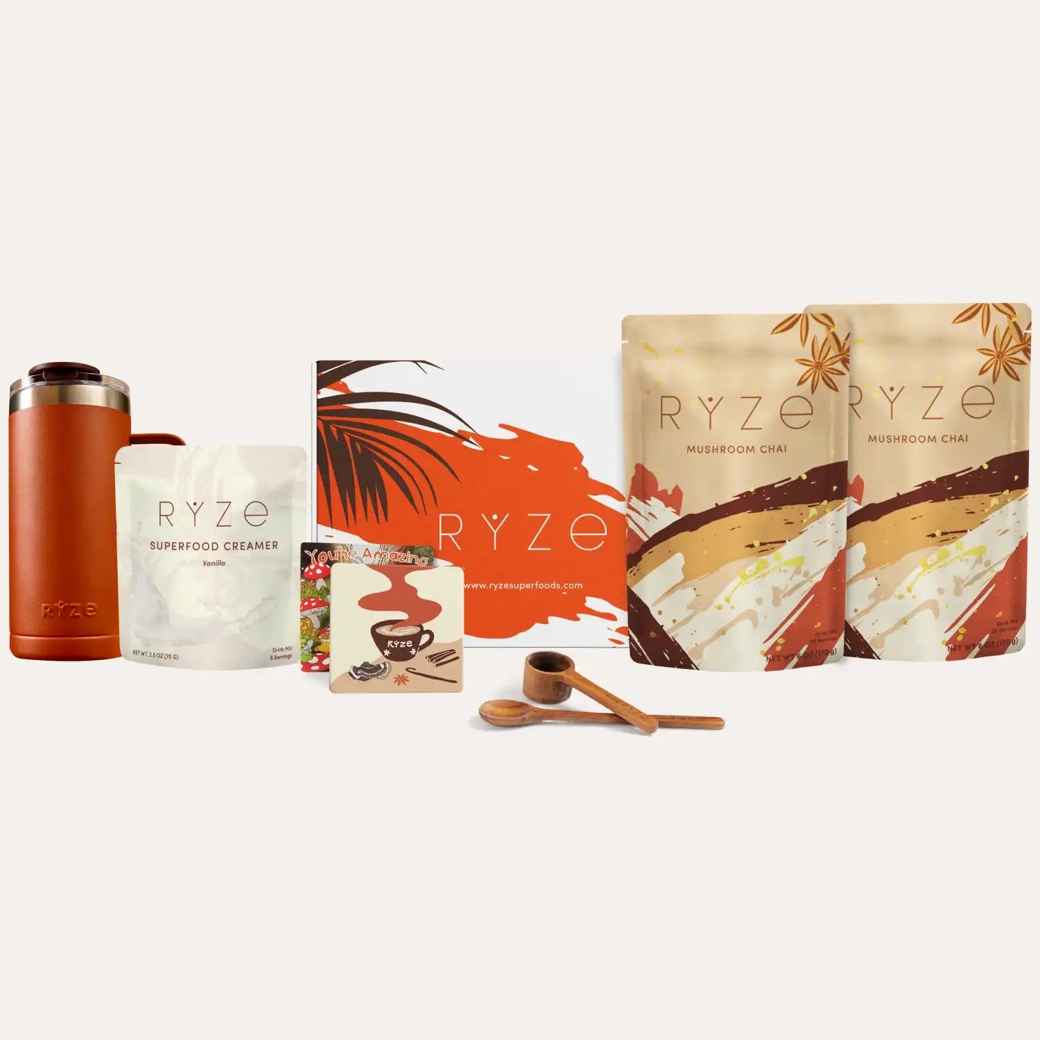 Mushroom Chai Starter Kit (40 Servings) - Cup of Routine