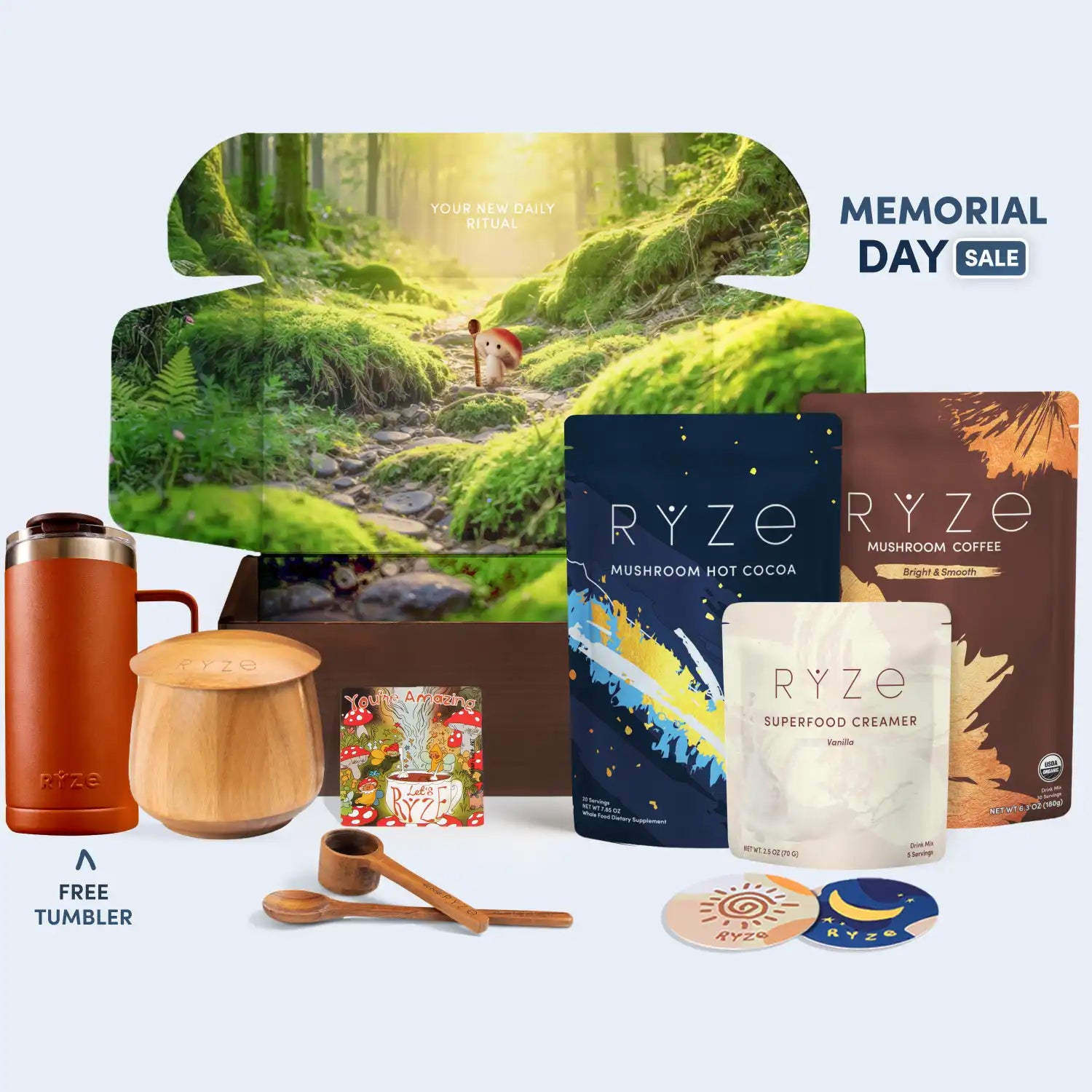 RYZE Ritual Set (Cocoa + Coffee) - Daily Coffee Mix