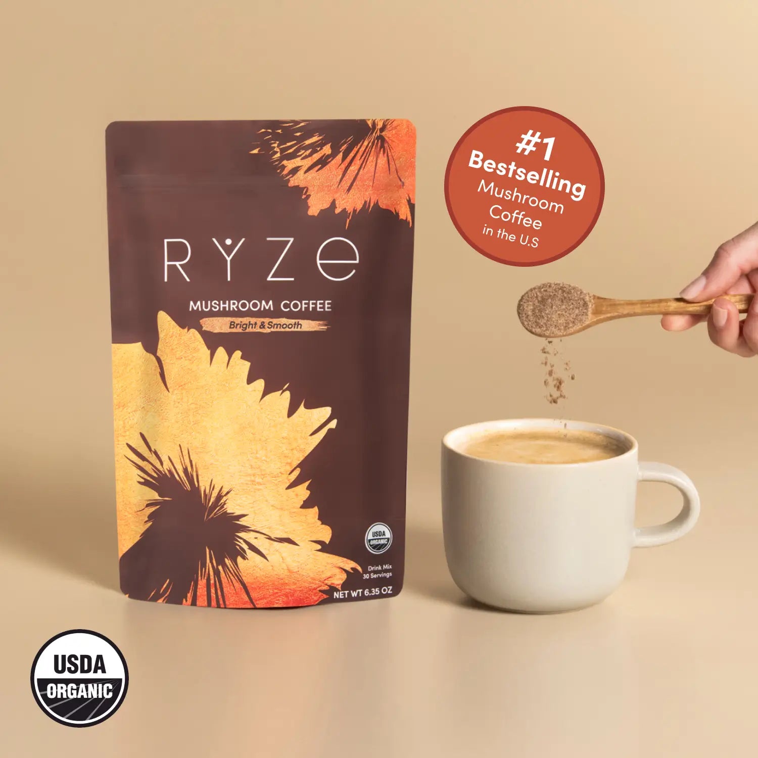 Mushroom Coffee (30 Servings) - Your Daily Cup